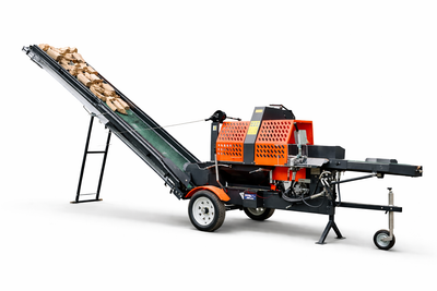 BIG DIG 20-Ton Firewood Processor with Chainsaw & Conveyor