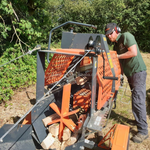 BIG DIG 20-Ton Firewood Processor with Chainsaw & Conveyor